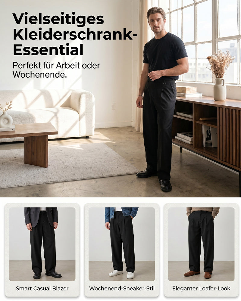 Broek Hoge Taille Knoop Gulp Breed Been