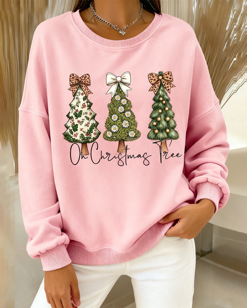 Geprinte Wijde Sweatshirt Met Dropped Shoulder