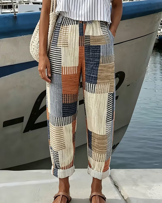 Broek Lijn Contrast Casual