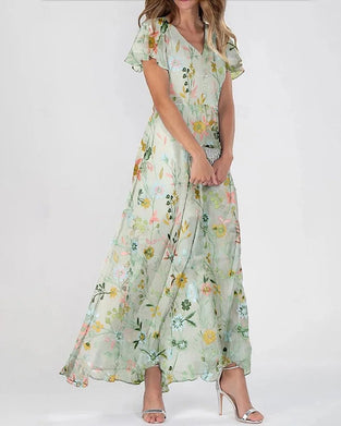 Jurk Ruffle Bloemen Print