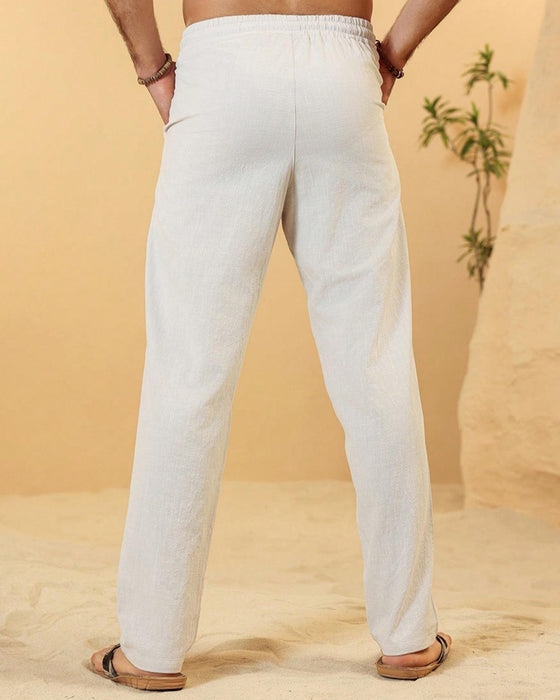 Broeken Elastische Taille Koord Toelopend