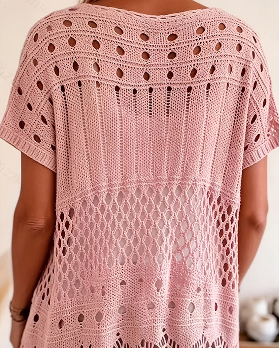 Pullover Ronde Hals Uitgesneden