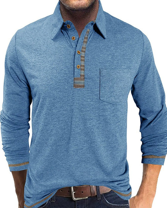 Blouse Heren Knoop Reverse Polo