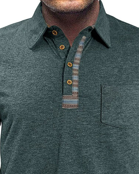 Blouse Heren Knoop Reverse Polo