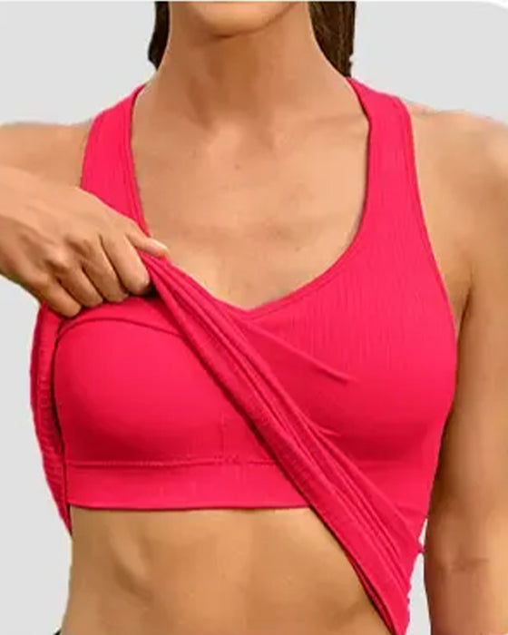 Tank Top Racerback Band Ingebouwde Bh