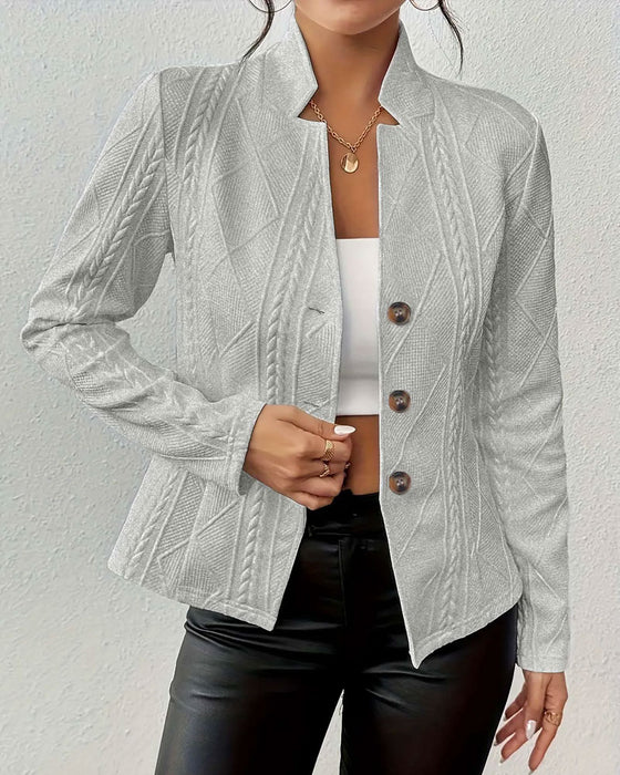 Blazer Jas Effen Geknoopt