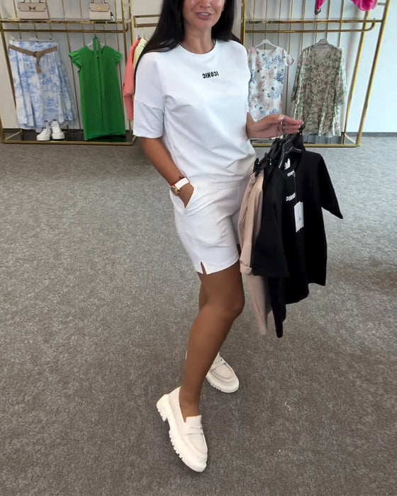 Set Gedrukt Casual Tweedelig