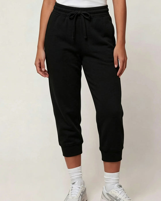 Joggingbroek Elastische Taille Cropped Jogger