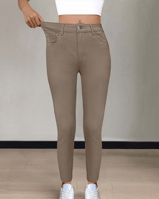 Broek Dames Zak Effen Skinny Casual