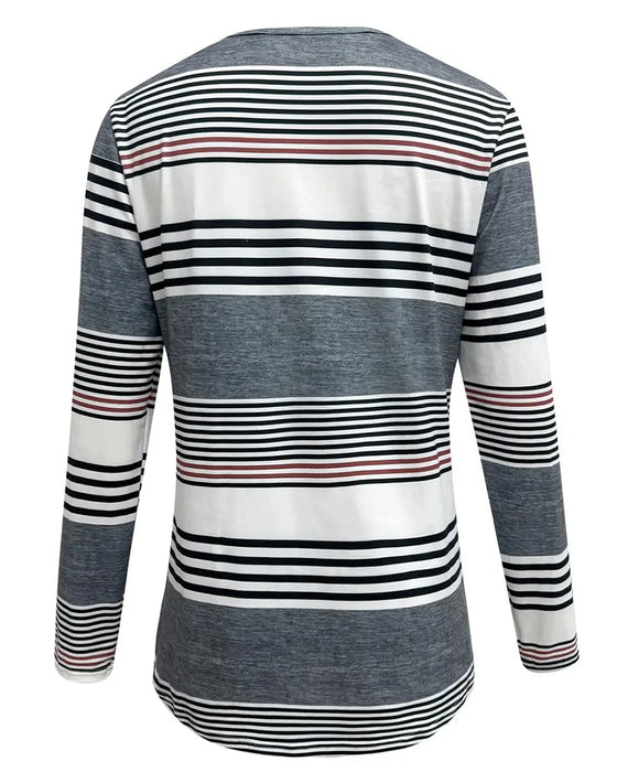T - Shirt Met Strepen Voor Casual Dragen
