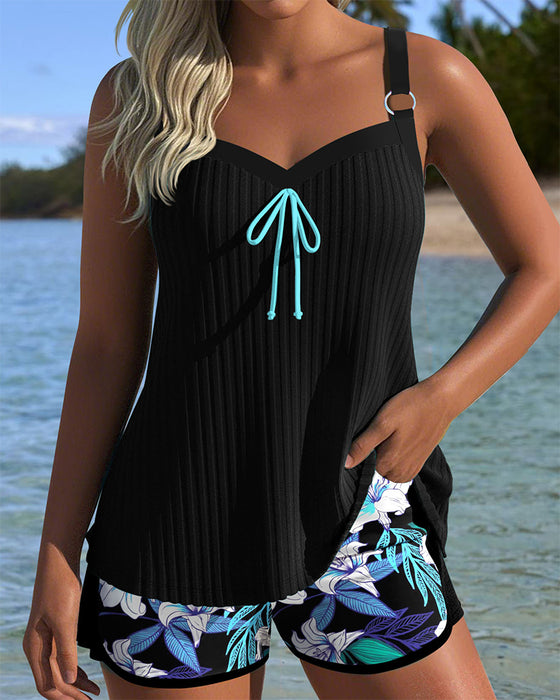 Badpak Bandloos Geprint Strandshorts