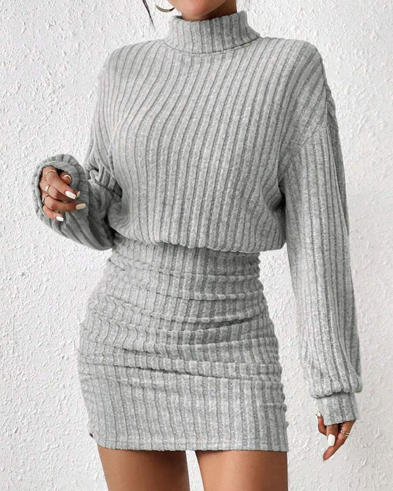 Geribde Coltruijurks Met Bodycon-Pasvorm