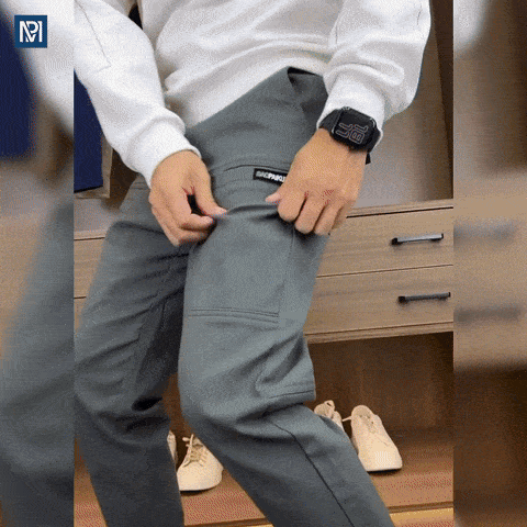 Broek Hoge Stretch Multi-Zak Duurzaam Cargo