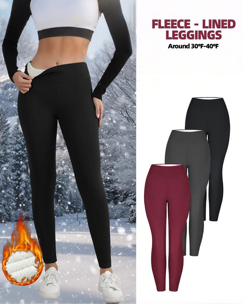 Legging Warm Hoge Taille Gezellig Gevoerd