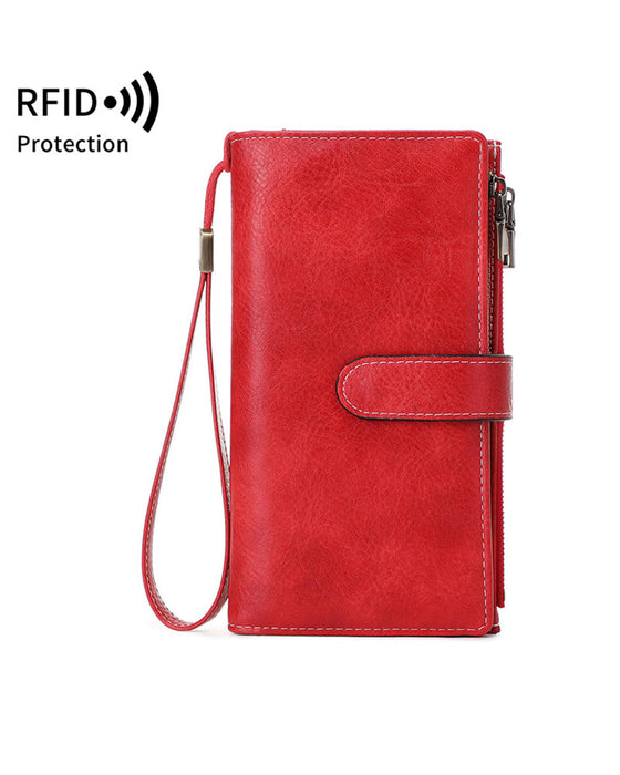Dames Rits Lange Portemonnee Trendy Exquise Cadeau Portemonnee