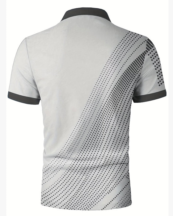 Heren T-Shirt Casual Met Kraag