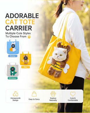 Tas Schattig Personage Huisdierdrager Canvas Tote