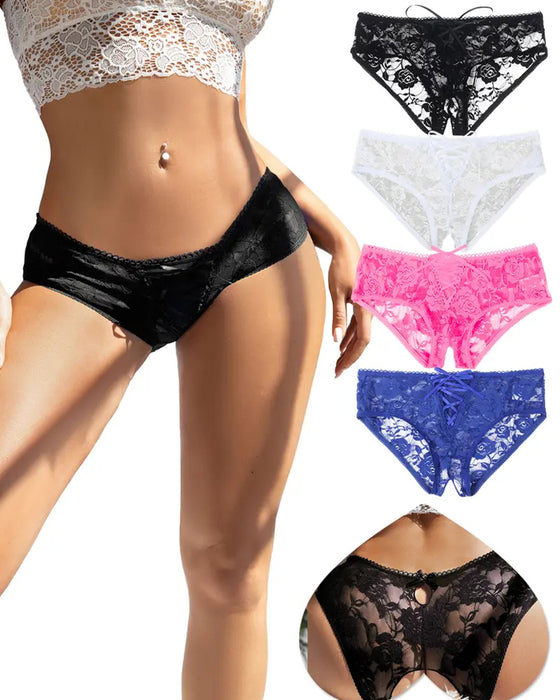 Culotte Sans Entrejambe Dentelle Sexy