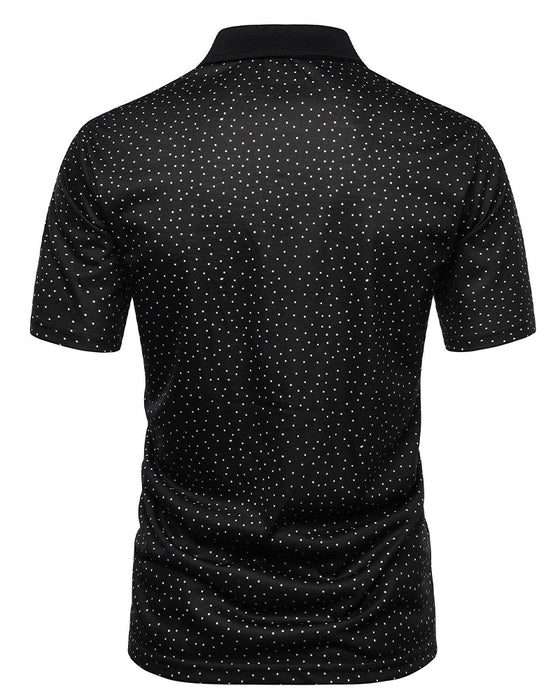 Casual Polo-Kraag T-Shirt Met Kleine Stippen