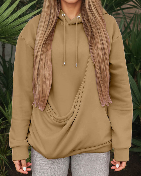 Hoodie Grote Zak Effen