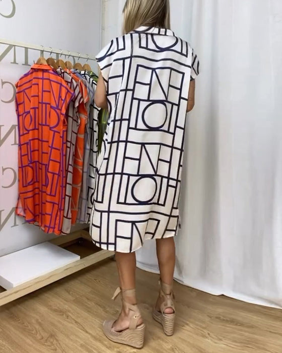 Casual damesjurk met print