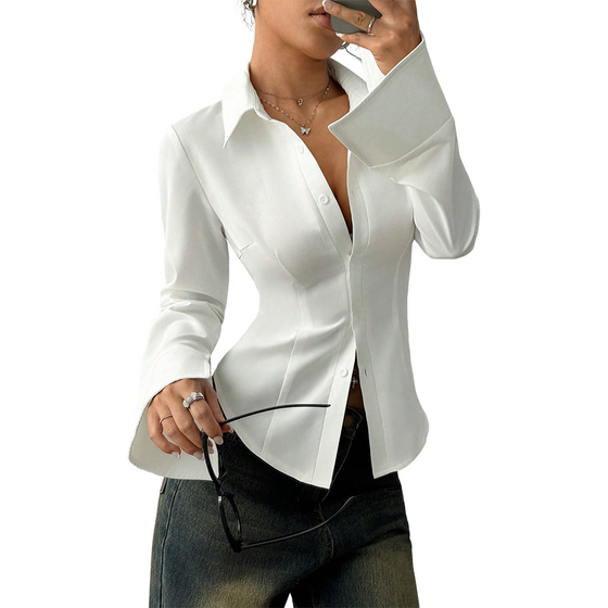 Elegante Slim-Fit Vrouwenblouse
