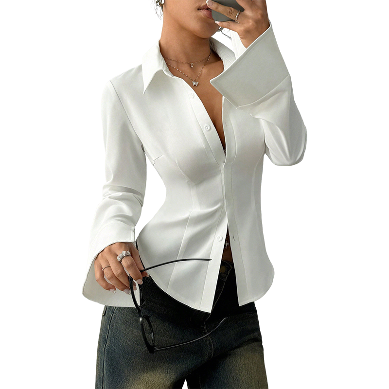 Elegante Slim-Fit Vrouwenblouse
