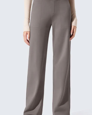 Broek Hoge Taille Zak Wijde Pijp