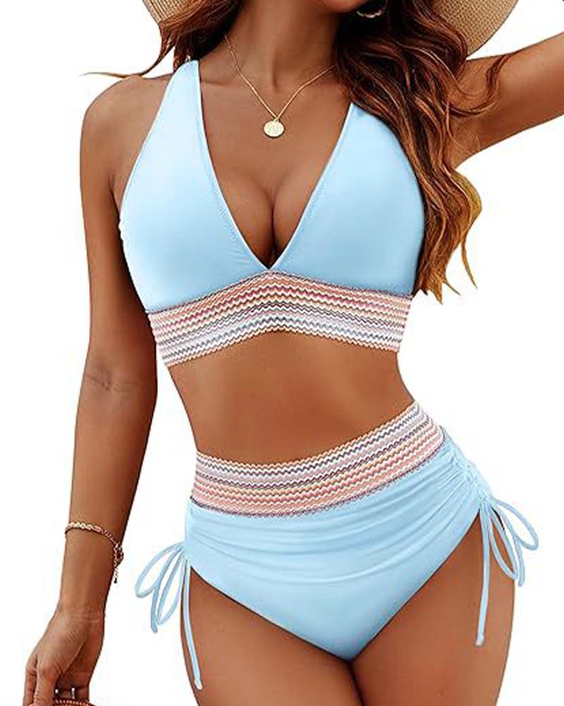 Vakantie Bikini V-Hals Met Veters