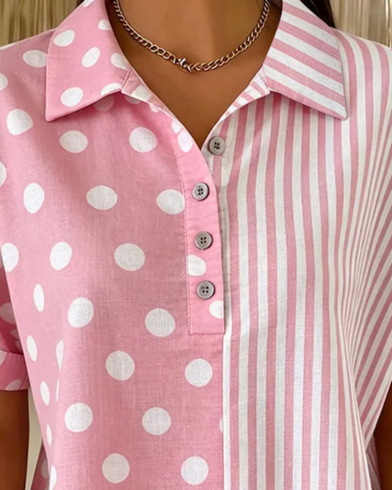 Blouse Reverse Stipje Streep