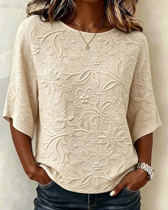 Blouse Dames Casual Bloemig