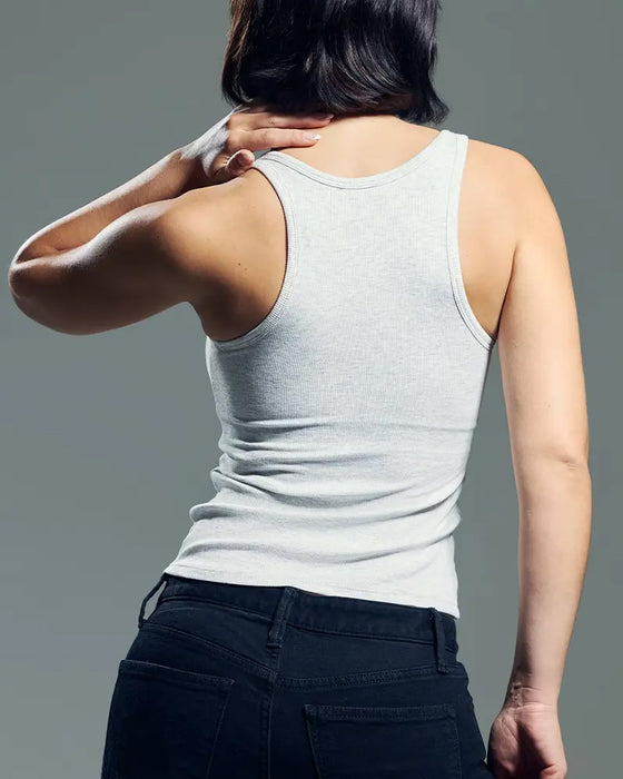 Tanktop U-hals Racerback Effen