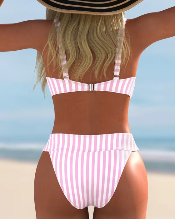 Bikinis Gestreept Tweedelig