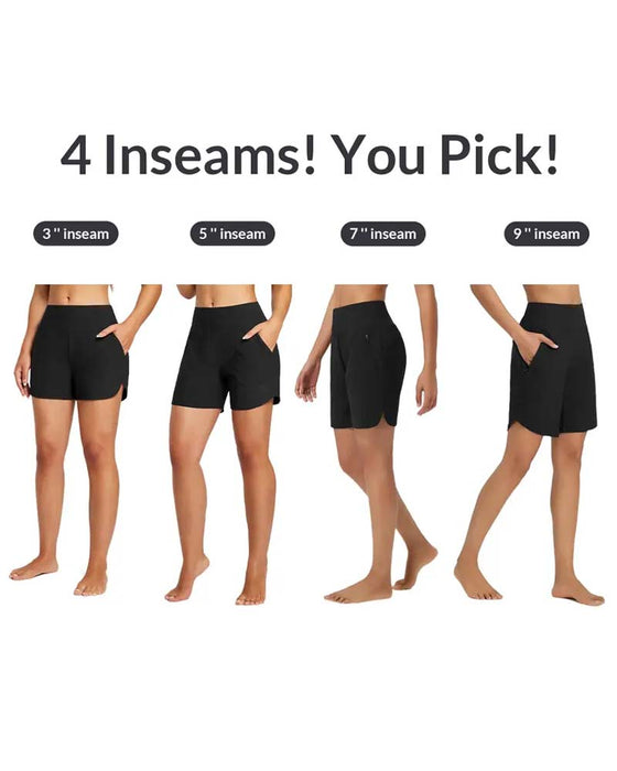 Shorts Hoge Taille Split Sportief Casual