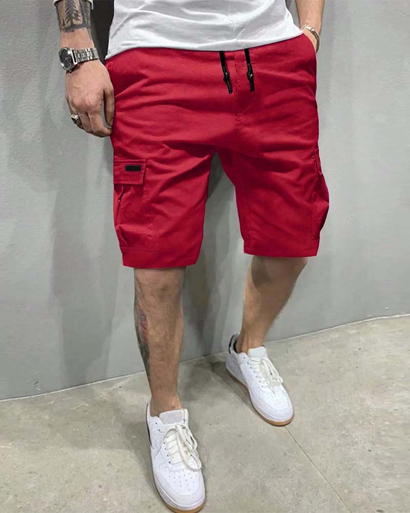Shorts Trekkoord Taille Cargo