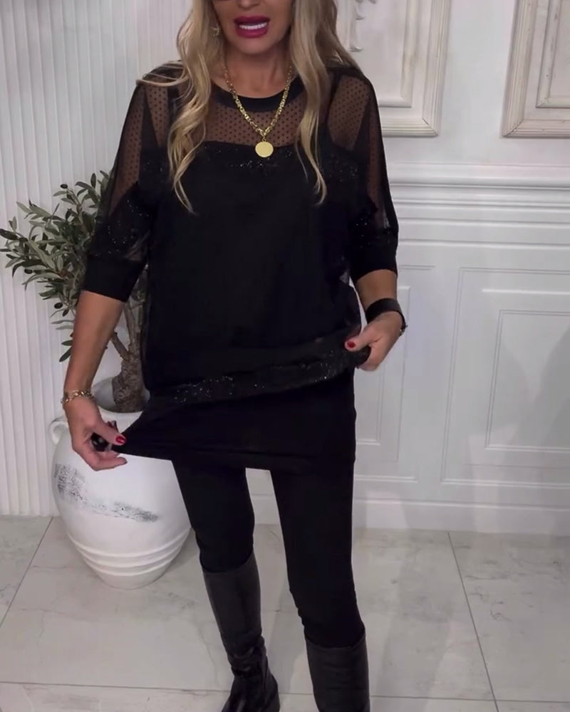 Blouse Gaas Lange Mouw