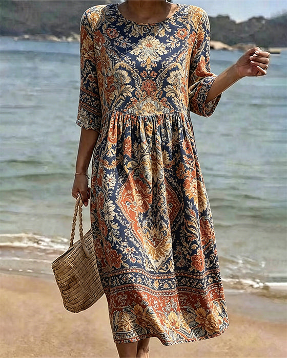 Jurk Rondhals Bohemien