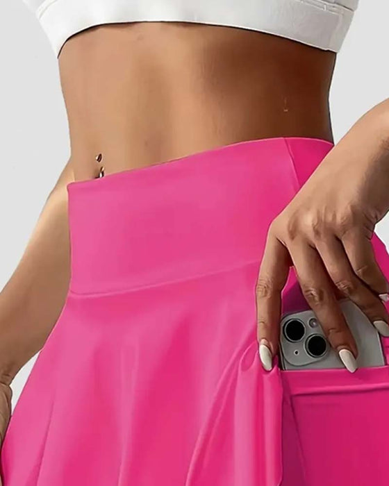 Rok Hoge Taille Tennis Geplooid