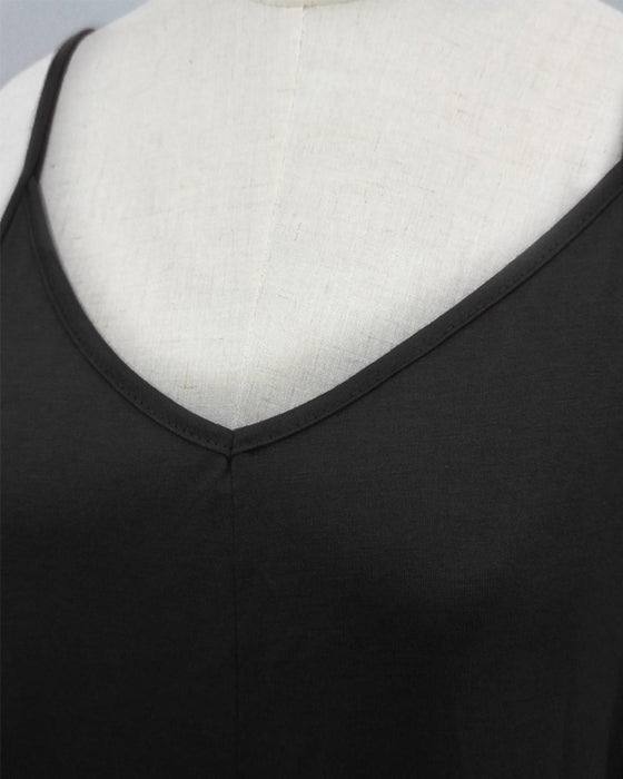 Jurk Effen Los Zak Maxi
