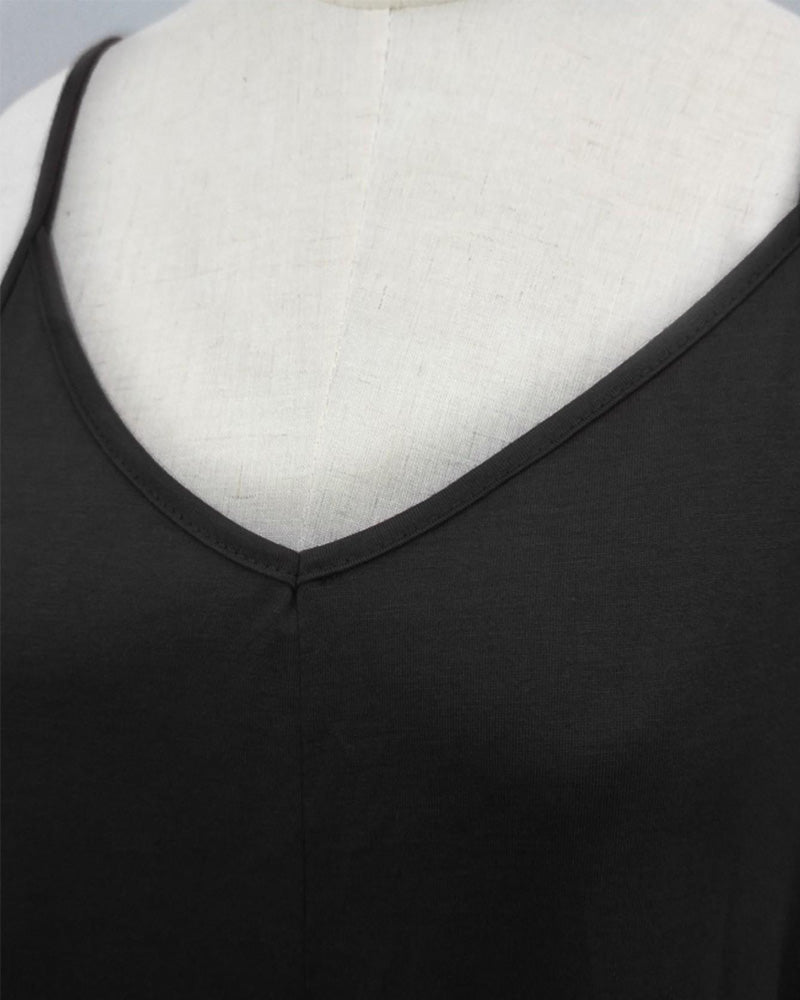 Jurk Effen Los Zak Maxi