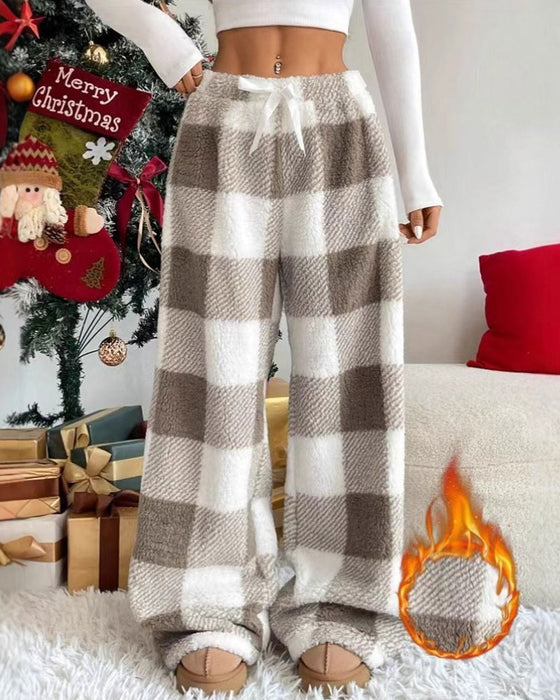 Broek Geruite Koord Lang