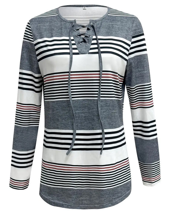 T - Shirt Met Strepen Voor Casual Dragen