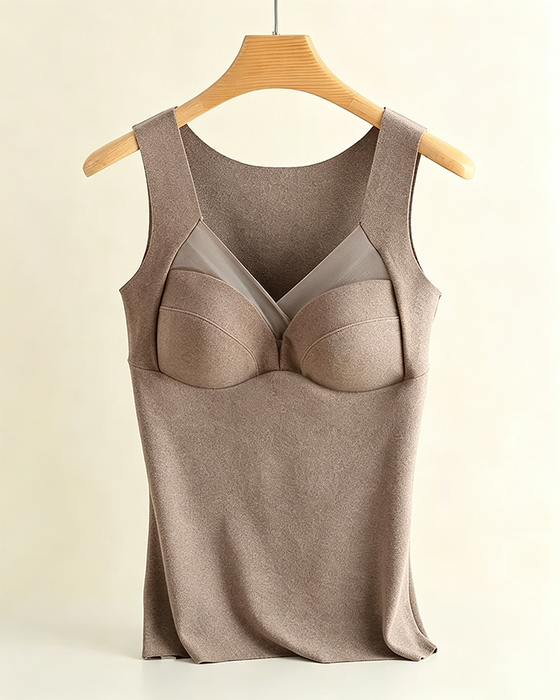 Tanktop Eenstuks Gevoerd Warm