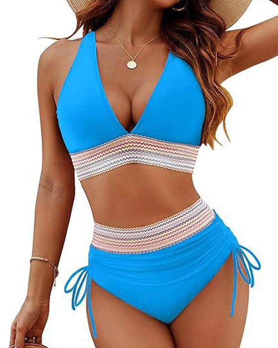 Vakantie Bikini V-Hals Met Veters