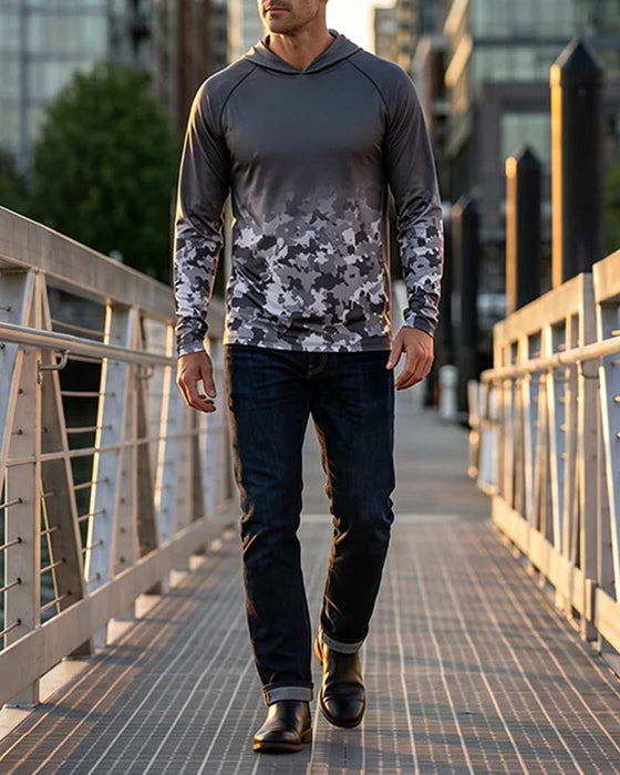 Top Heren Capuchon Camouflage Verloop
