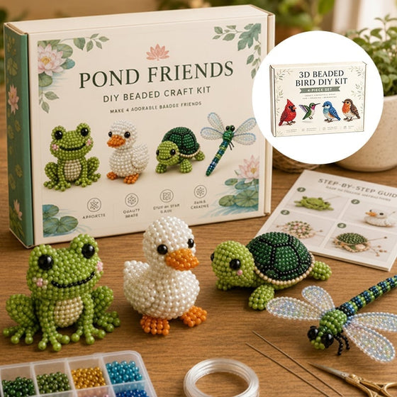 3D-kralendierenset - DIY-miniatuurdiertjes set voor beginners