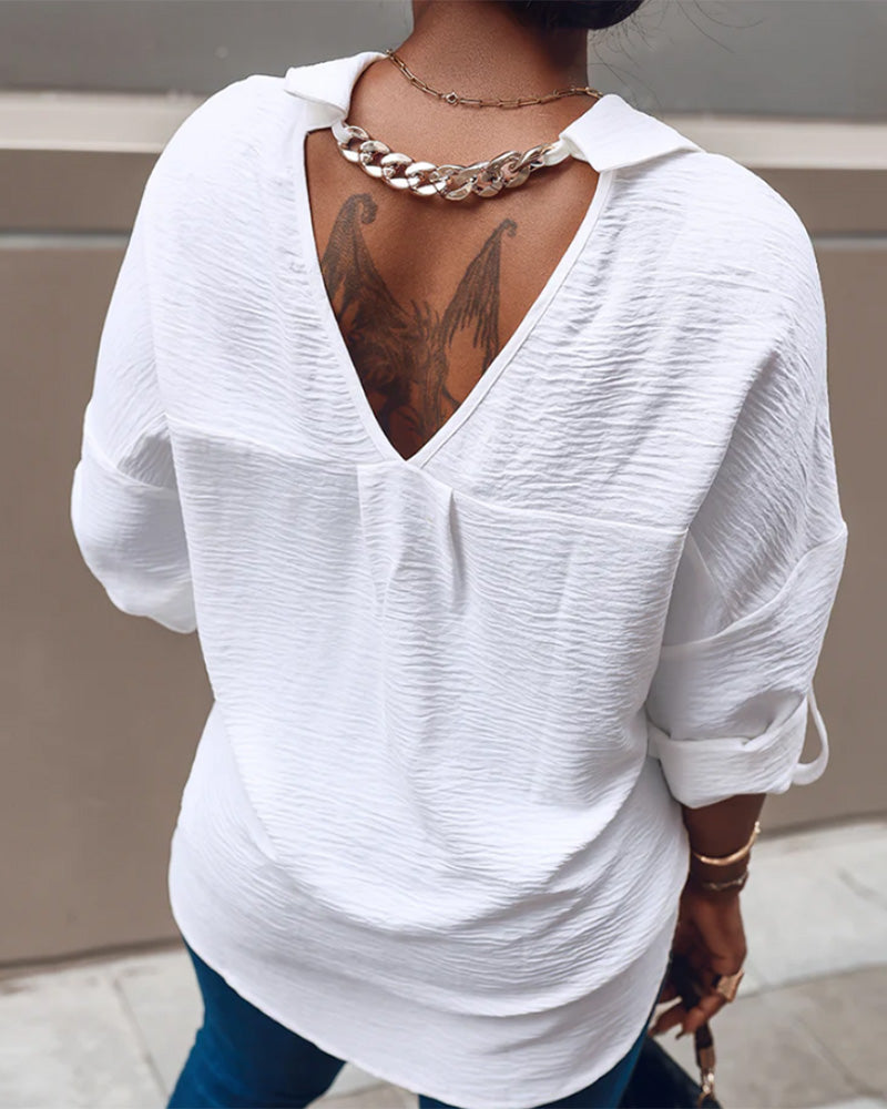 Modieus Casual Overhemd Met Kraag