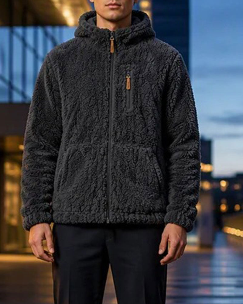 Heren Jas Met Capuchon Rits