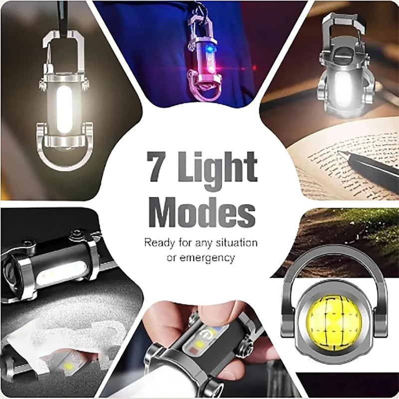 Oplaadbare Mini Zaklamp Sleutelhanger
