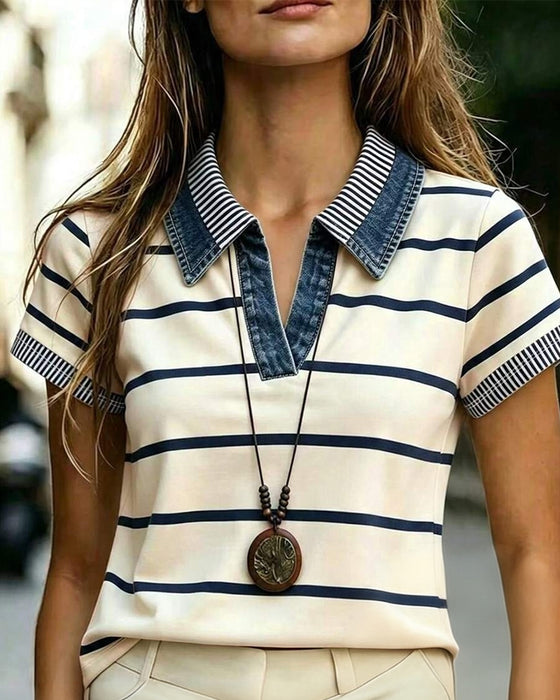 Blouse Gestreept Casual Slag